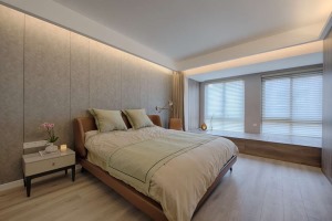 华宇锦绣花城120平方三居室现代风格卧室装修效果图