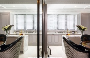 皇冠国际130平方四居室混搭风格厨房装修效果图