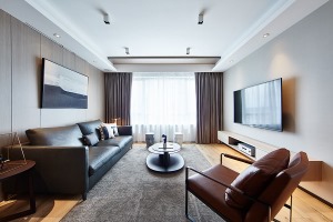 重庆佳天下装饰  保利观塘105平方三居室现代风格装修效果图
