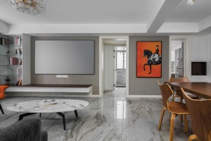 重庆佳天下装饰   华润中央公园110平方三居室现代风格装修效果图
