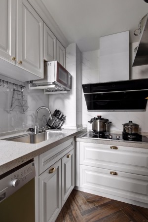 朵力迎宾大道88平方三居室现代风格厨房装修效果图