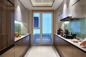 协信星澜汇120平方四居室新中式风格厨房装修效果图