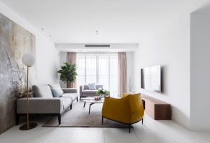 重庆佳天下装饰   恒大未来城98平方三居室现代风格装修效果图