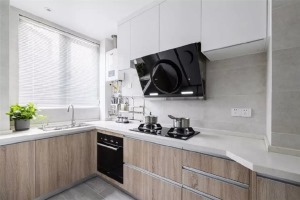  东邦小悦湾88平方三居室现代风格厨房装修效果图