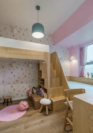 融汇半岛65平两居室北欧风格儿童房装修效果图