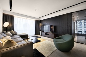 重庆佳天下装饰    皇冠国际79平方两居室现代风格装修效果图