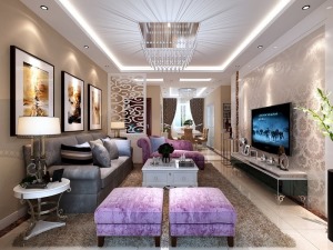 兰州紫苹果装饰 140平米现代简约风格 全包装修预算14万