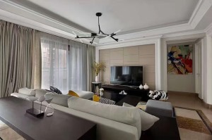 130M²简欧风格家居，用现代设计手法进行新旧融合，简约而又不简单家居装修。