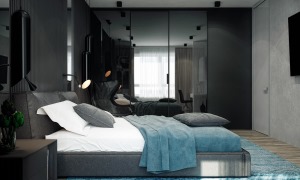 卧室现代风格loft装修效果图