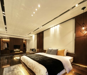 合肥佳天下装饰 香水郡120平米三居室现代风格卧室装修效果图