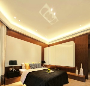 合肥佳天下装饰 香水郡120平米三居室现代风格卧室装修效果图
