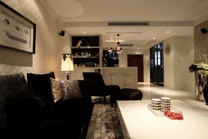 合肥佳天下装饰 高速地产101平米三居室现代风格客厅装修效果图