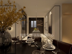 北京室瑞别墅装饰远洋天著新中式风格550平米案例--西厨