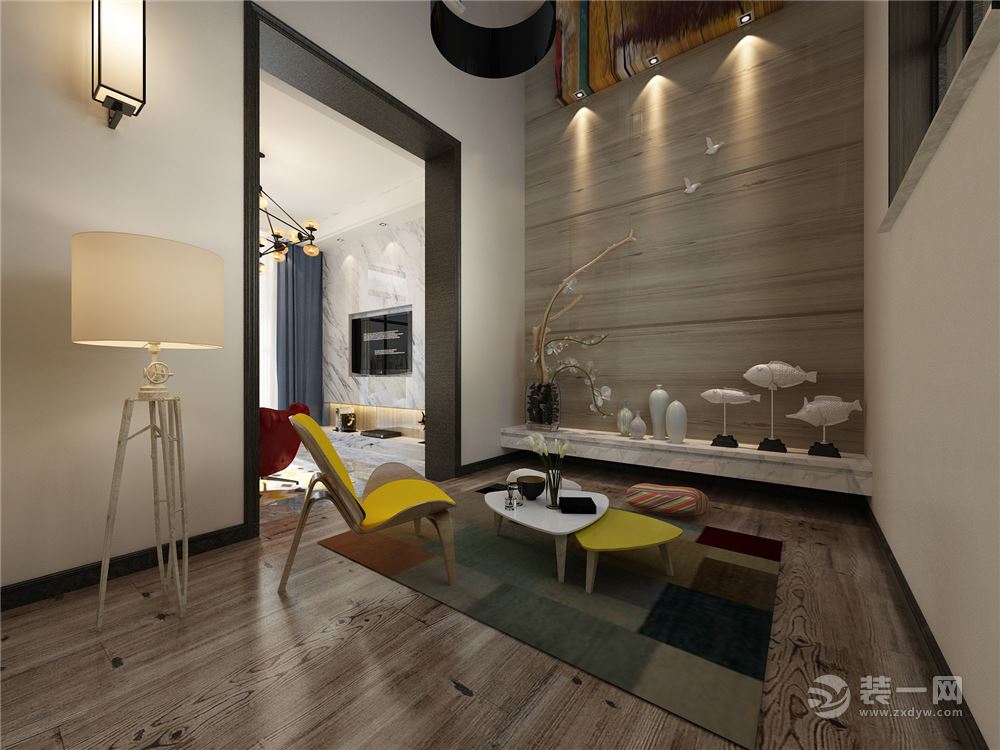 鄂尔多斯锦绣山庄210平米复式现代风格休闲室