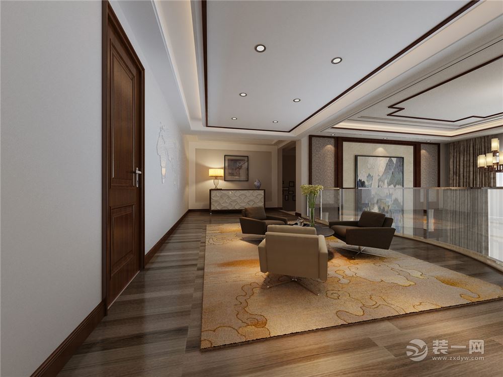 鄂尔多斯天誉国宝200平米现代风格四居室客厅