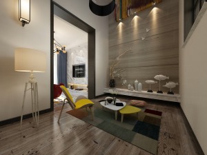 鄂尔多斯锦绣山庄210平米复式现代风格休闲室