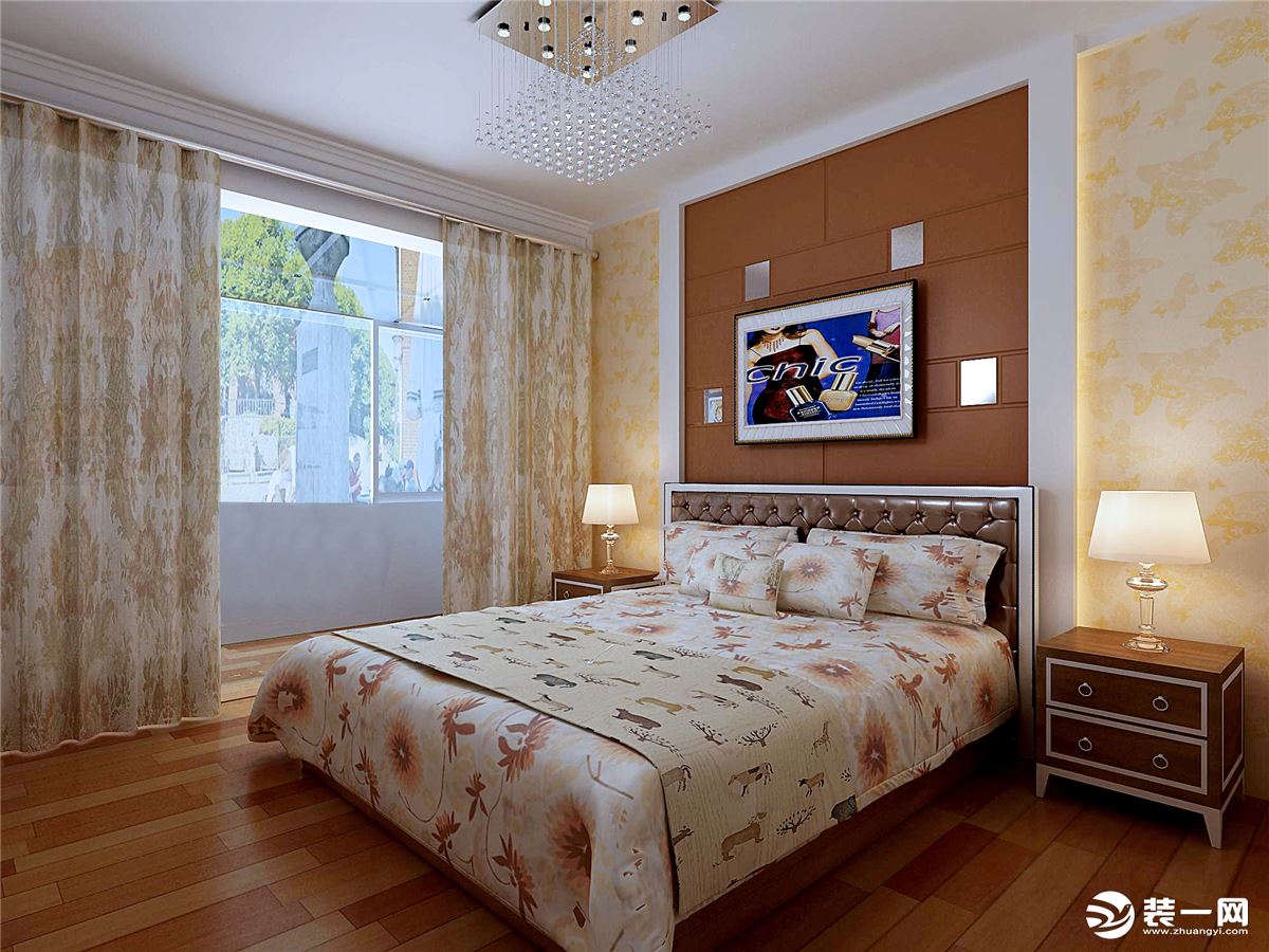 130平欧式三居卧室装修图