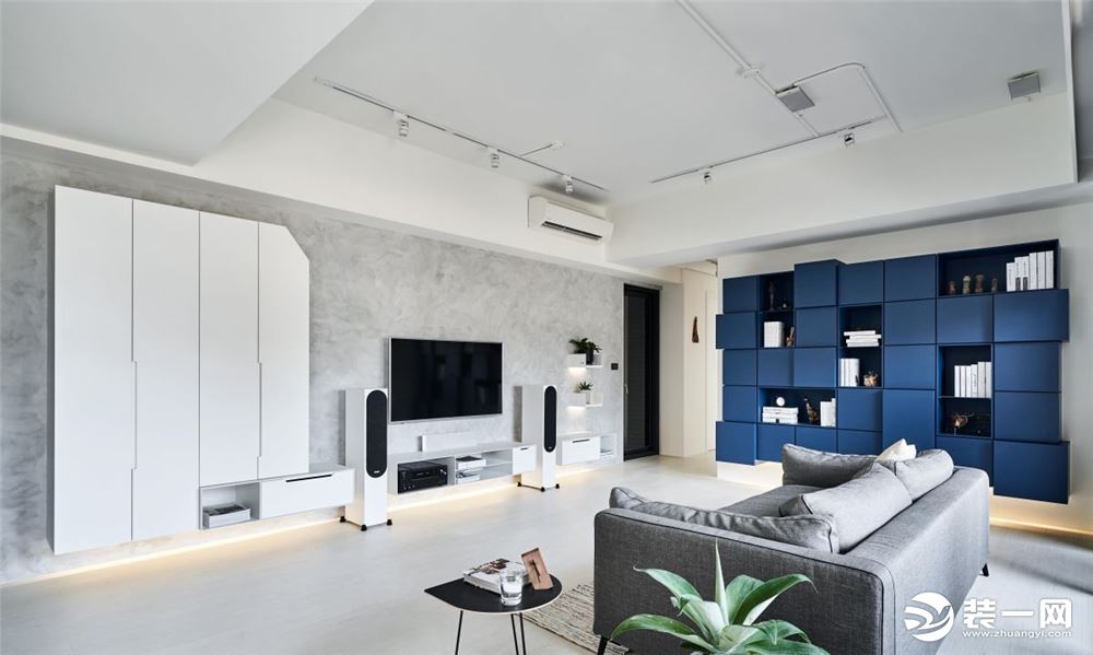 重庆恋湖学郡 125²     客厅     三居室 现代风格装修效果图