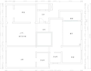 鄭州水平線裝飾-海馬九如府頂樓復式裝修-戶型圖