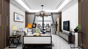 郑州水平线装饰-南航家属院三居室新中式风格装修