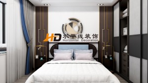 郑州水平线装饰-南航家属院三居室卧室效果图
