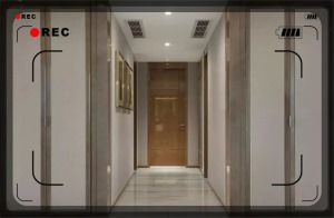 三居室现代风格140平走廊效果图