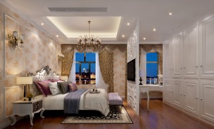 石湖湾联排新古典风格卧室设计案例
