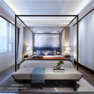 【禾象空间营造】燕江南400平五室二厅装修效果图