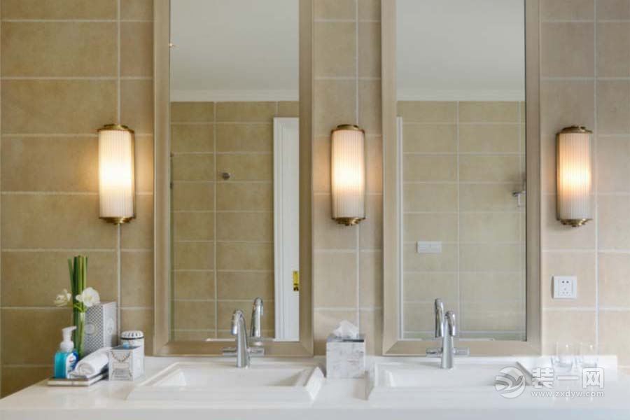 简约美式风格三居室卫生间装修设计