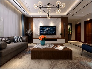 【宜居美家装饰】东方明珠142平米三居室现代风格效果图