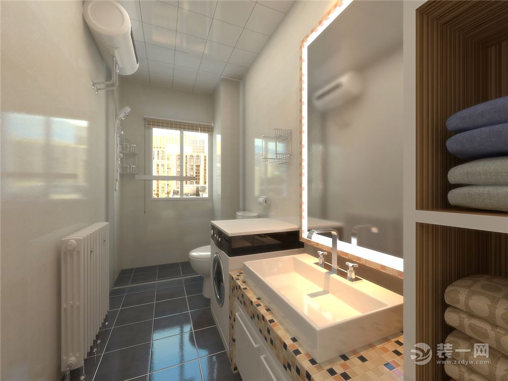 现代风格三居室装修卫生间设计