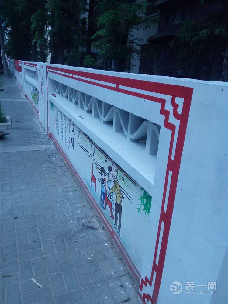 武汉黄冈红安墙体彩绘