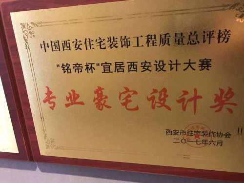 专业豪宅设计大奖