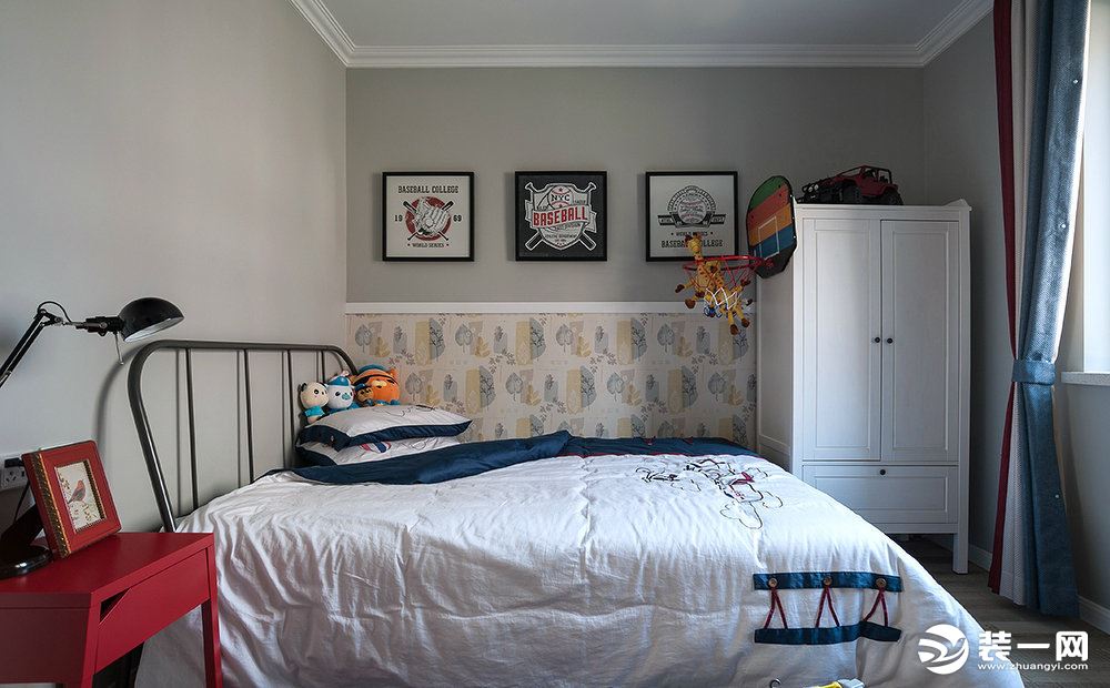 米兰天地装饰-美式风格3居室次卧实景图