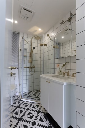 武汉 米兰天地装饰 自然简洁北欧风格浴室实景图