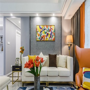 武汉米兰天地装饰124平现代轻奢风格三居室案例典雅精致的美好空间13554319295