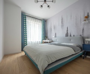 （米蘭天地裝飾）90㎡清新北歐風三居室，太喜歡沙發墻的設計了，時尚個性