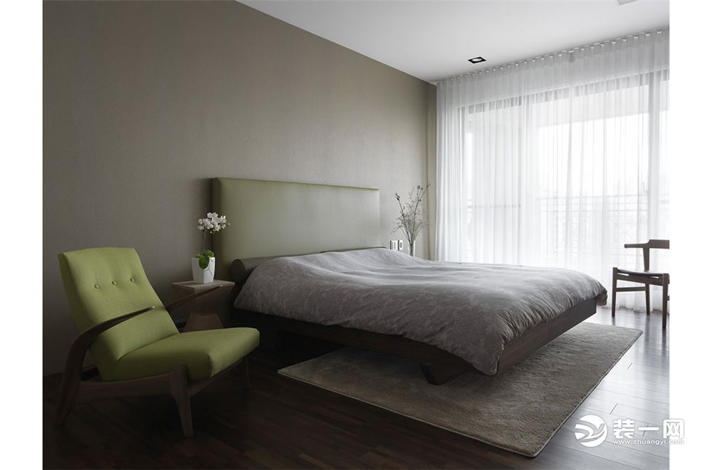 【上海亦帆装饰】上海绿地香颂现代风格卧室装修效果图