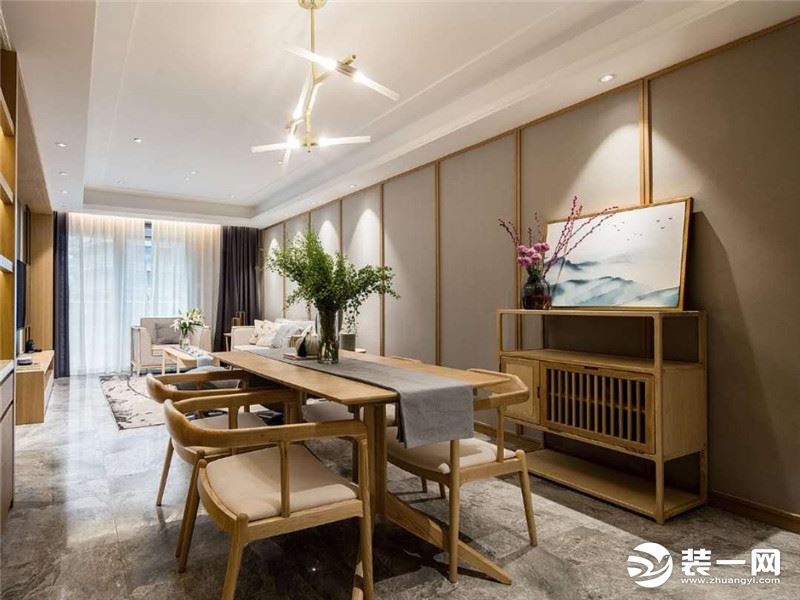 餐厅宁波青藤国际装饰中海国际五期现代轻奢139平四居室装修设计图