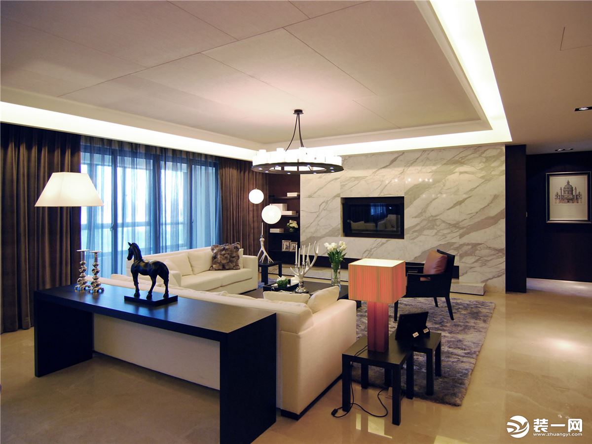 上海尚浦名邸现代风格装修效果图