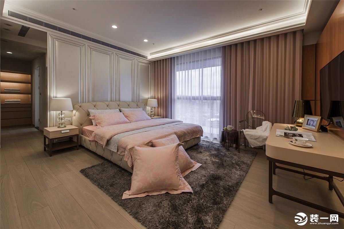 上海常发豪庭国际三居室简欧风装修效果图