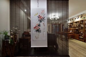上海涵碧景苑四居室中式风装修效果图