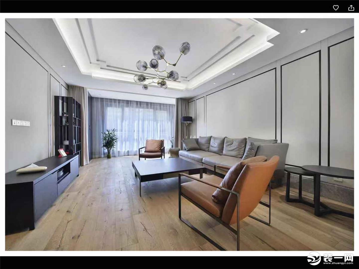 锦致装饰 宝能城 200平 三居室 现代风格 客厅装修效果图