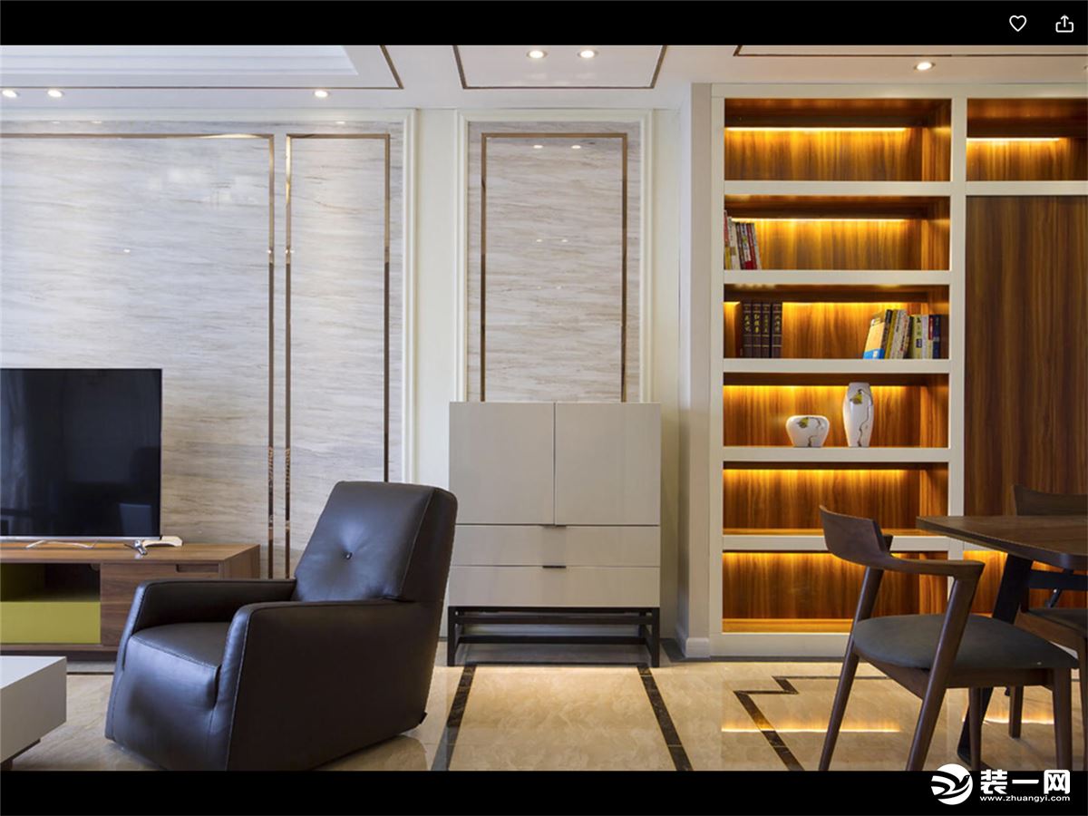 锦致装饰 瑶海万达 120平 三居室 现代风格 客厅装修效果图