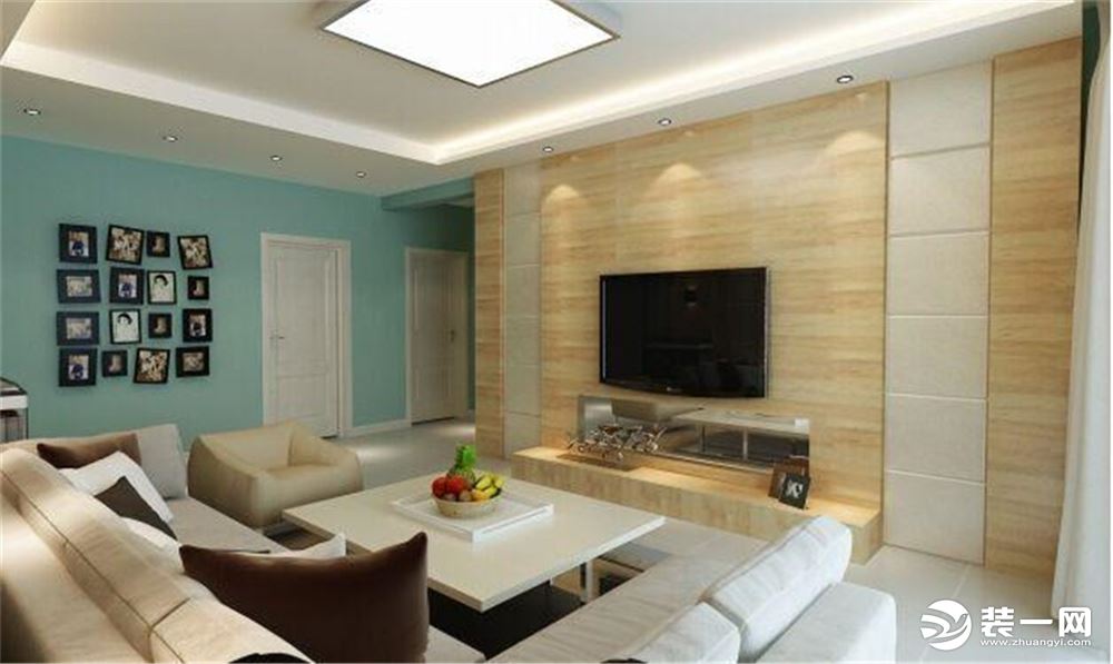 【太原一家一装饰】龙城金帝园140平米现代简约风格客厅装修设计