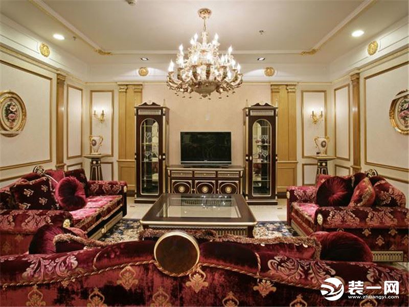 156平米古典美式风格客厅装修