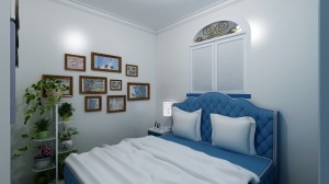 澎湃岛公寓地中海风格装修效果图--设计师周丹