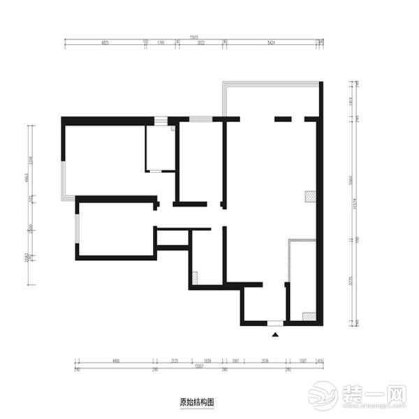 【武汉都市时空装饰】龙阳锦园三居室140平米户型图