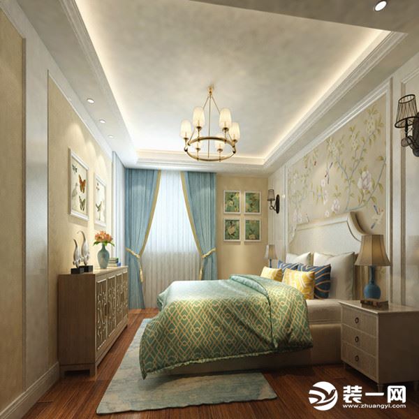 【武汉都市时空装饰】龙阳锦园三居室140平米卧室