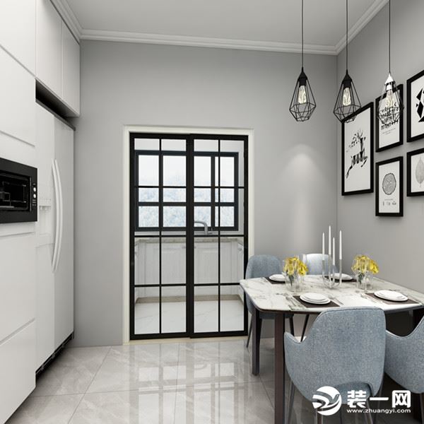【武汉都市时空装饰】千禧城三居室142平米厨房